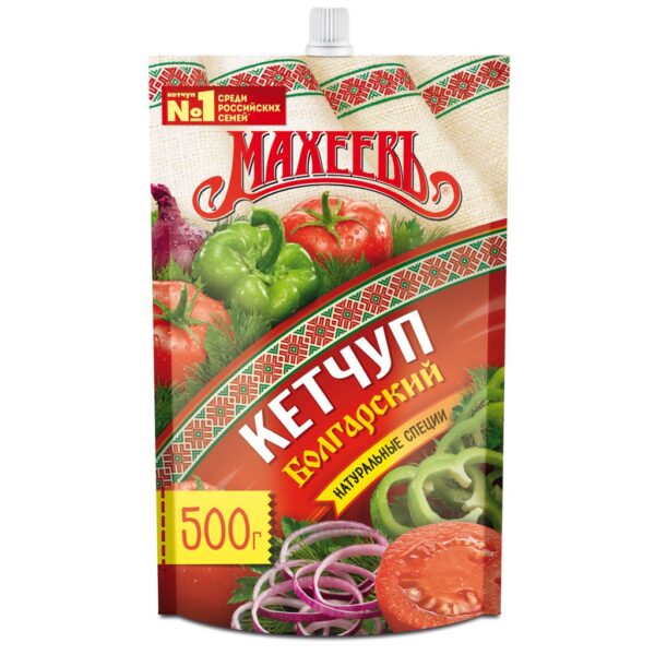 МАХЕЕВЪ 500 Г КЕТЧУП БОЛГАРСКИЙ  М/У ДОЗАТОР /10 ШТ