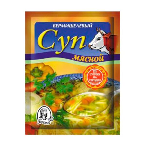 СУП  "ГЕРКУЛЕС" 60Г МЯСНОЙ С  ВЕРМИШЕЛЬЮ (ООО "БПК") /80 ШТ.