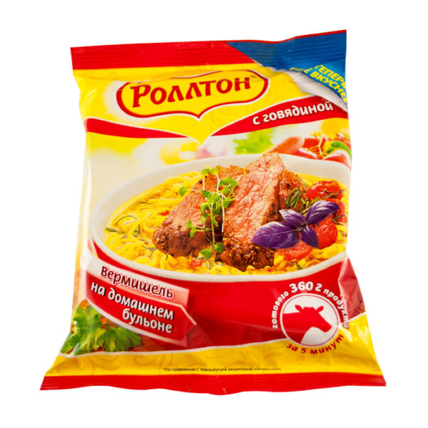 ВЕРМИШЕЛЬ РОЛЛТОН ГОВЯДИНА 60Г /42 ШТ