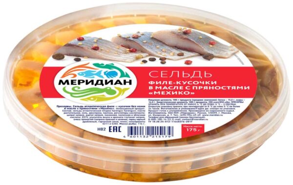 Сельдь Филе Кусочки В Масле Овал 200 гр