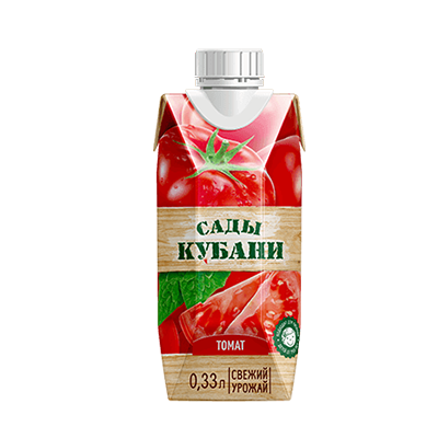 Сок Сады Кубани 0,33 Л Ассортимент Томат